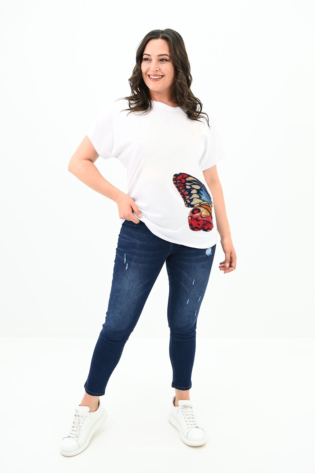 Tricou dama marimi mari butterfly
