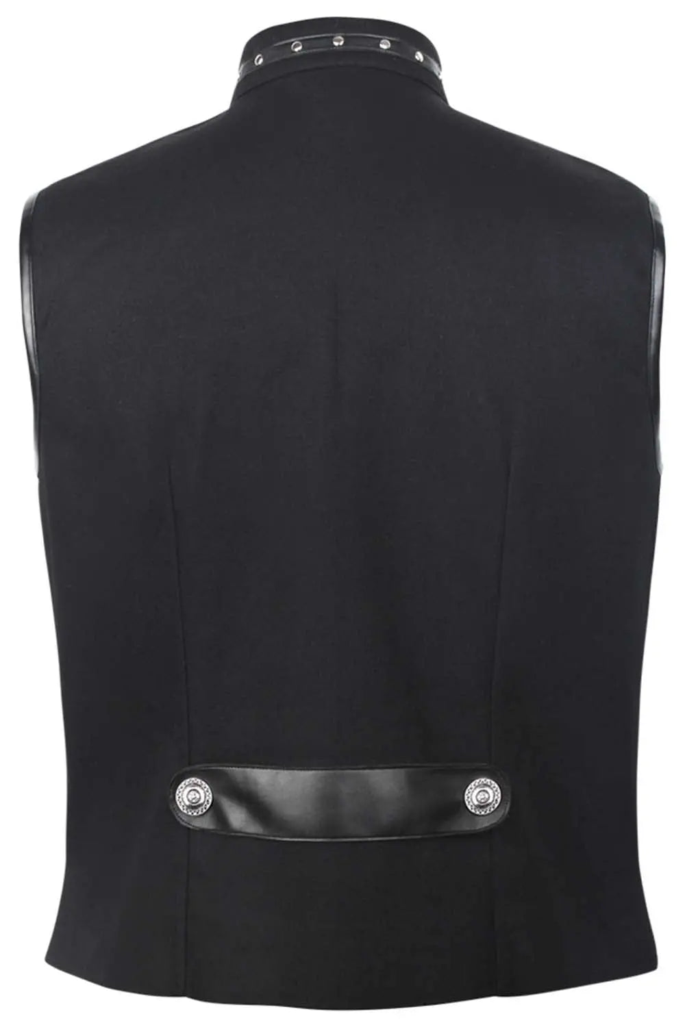 Ellayne Gothic Corset Bărbați – Vesta Corset Waist Coat în Bumbac Negru