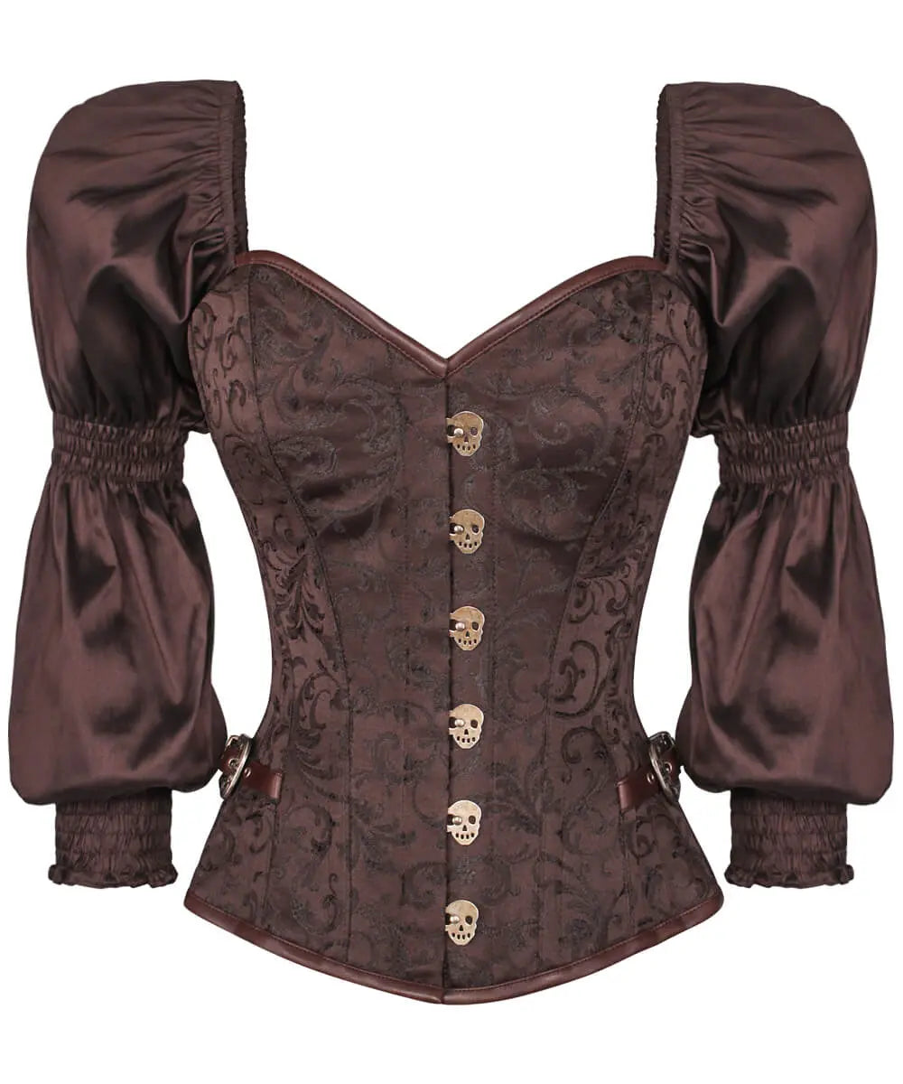 Raimondo Steampunk Overbust Skull Busk Corset