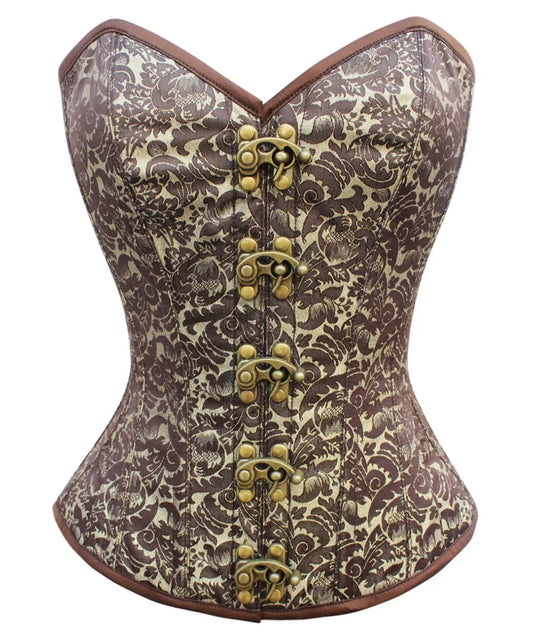 Destry Steampunk Brocade Overbust Corset
