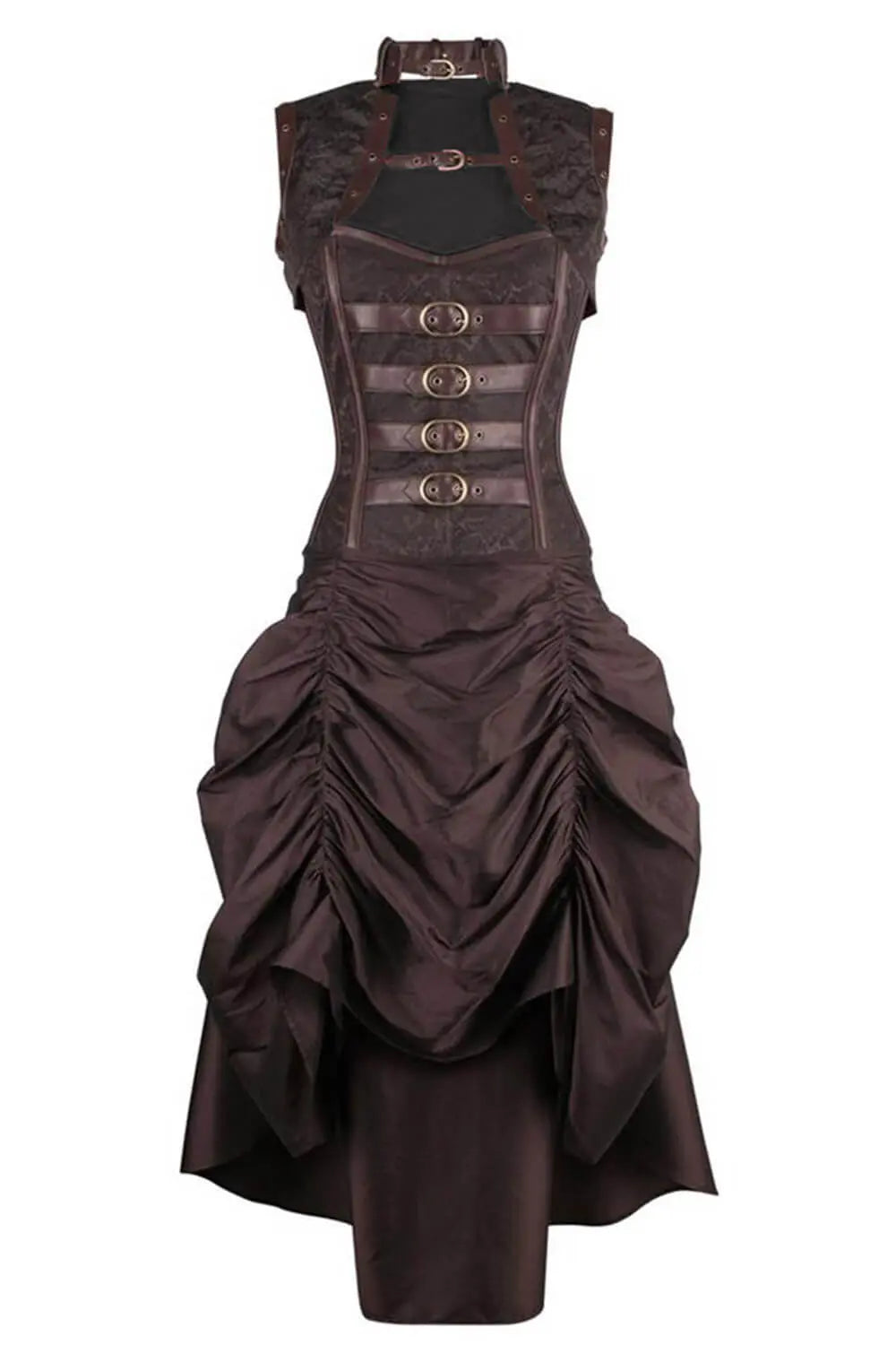 Rochie Corset Steampunk Overbust Floriano cu Shrug