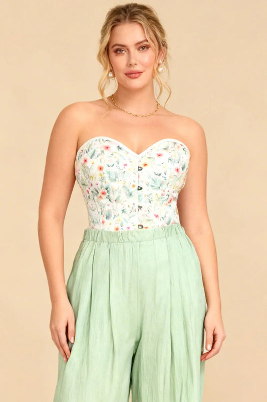 Corset Overbust Tinsley Soft Blossom Garden – Luxenoir (BC-2599)
