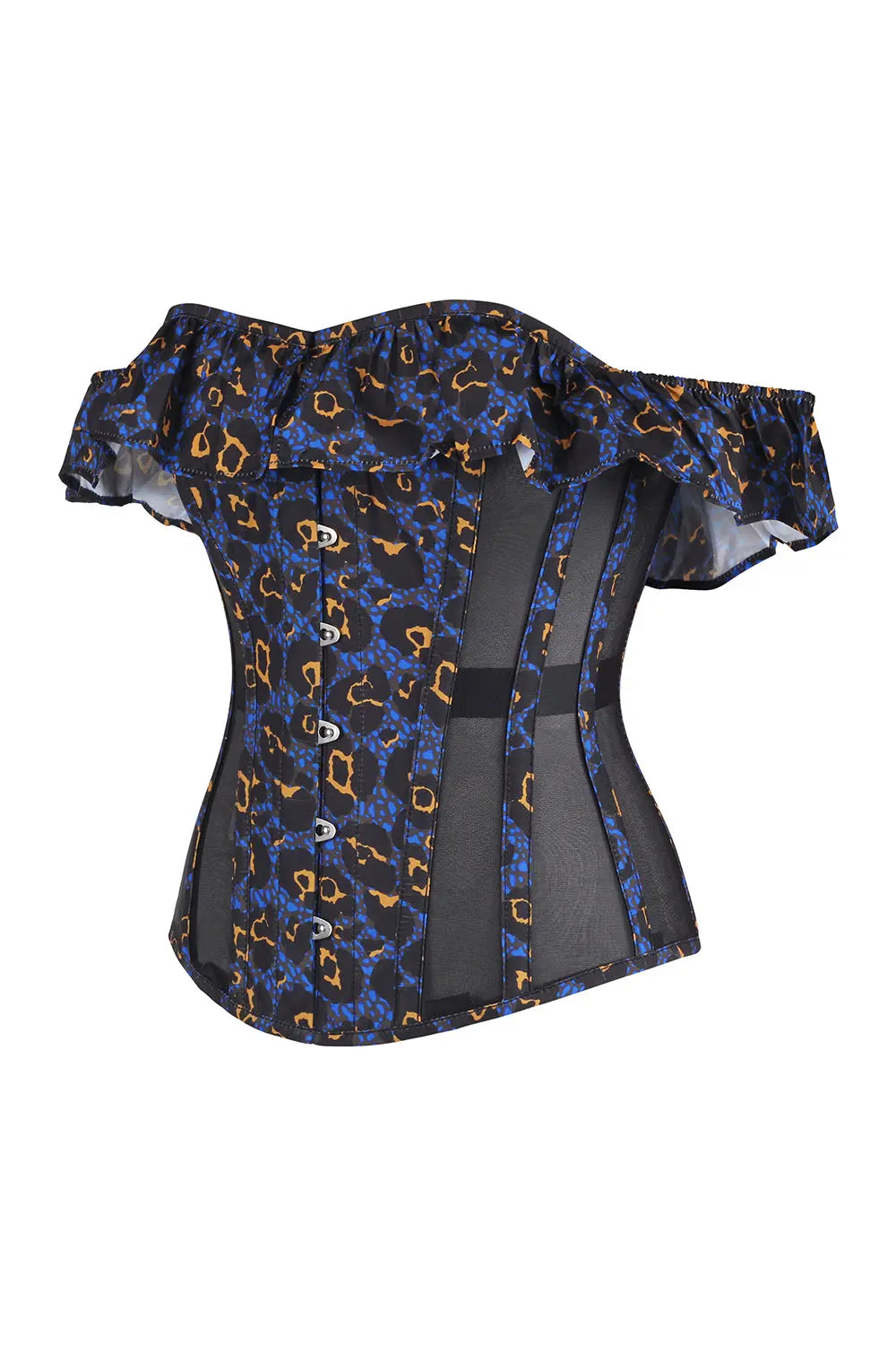 Corset Brandyce Leopard Off Shoulder – stil îndrăzneț și siluetă feminină definită