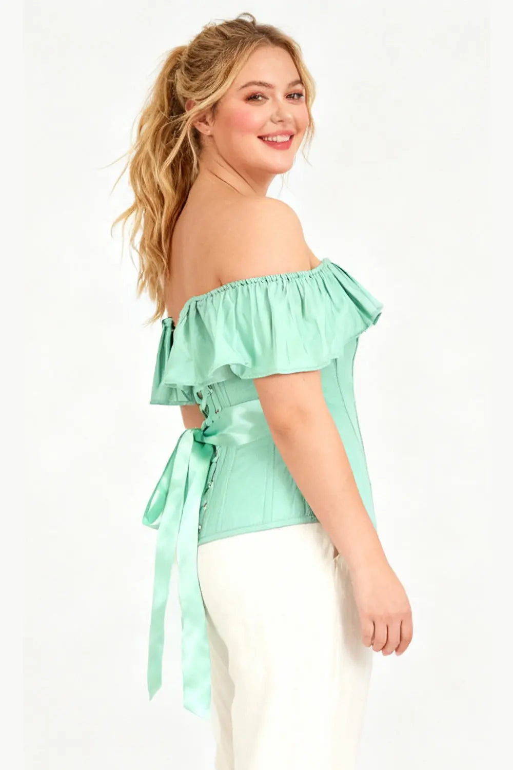 Corset Averell Off Shoulder Overbust – eleganță feminină și talie definită