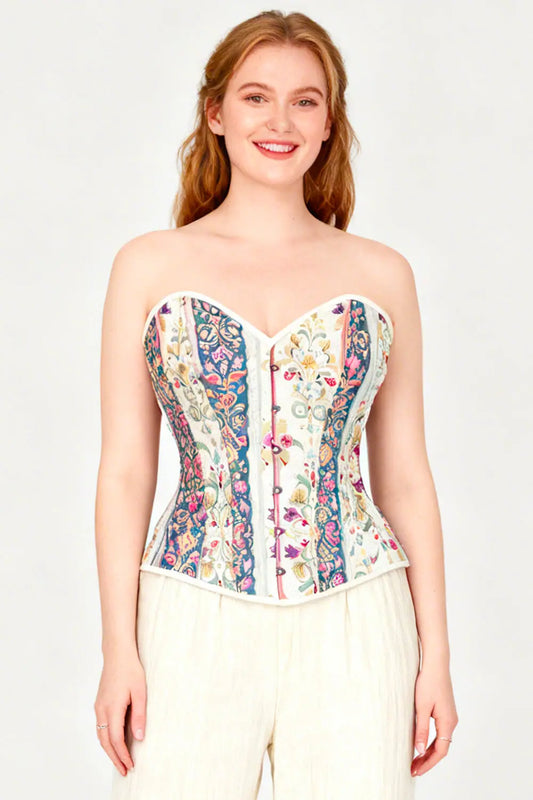 Corset Overbust Chanae Pastel Floral – Luxenoir (T137-001)