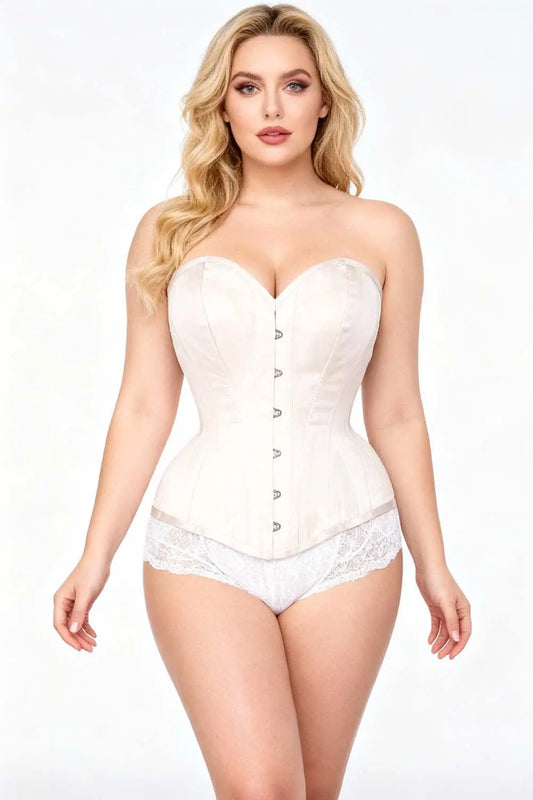 Corset Ryoko Overbust din bumbac pentru waist training – modelare intensă și confort zilnic