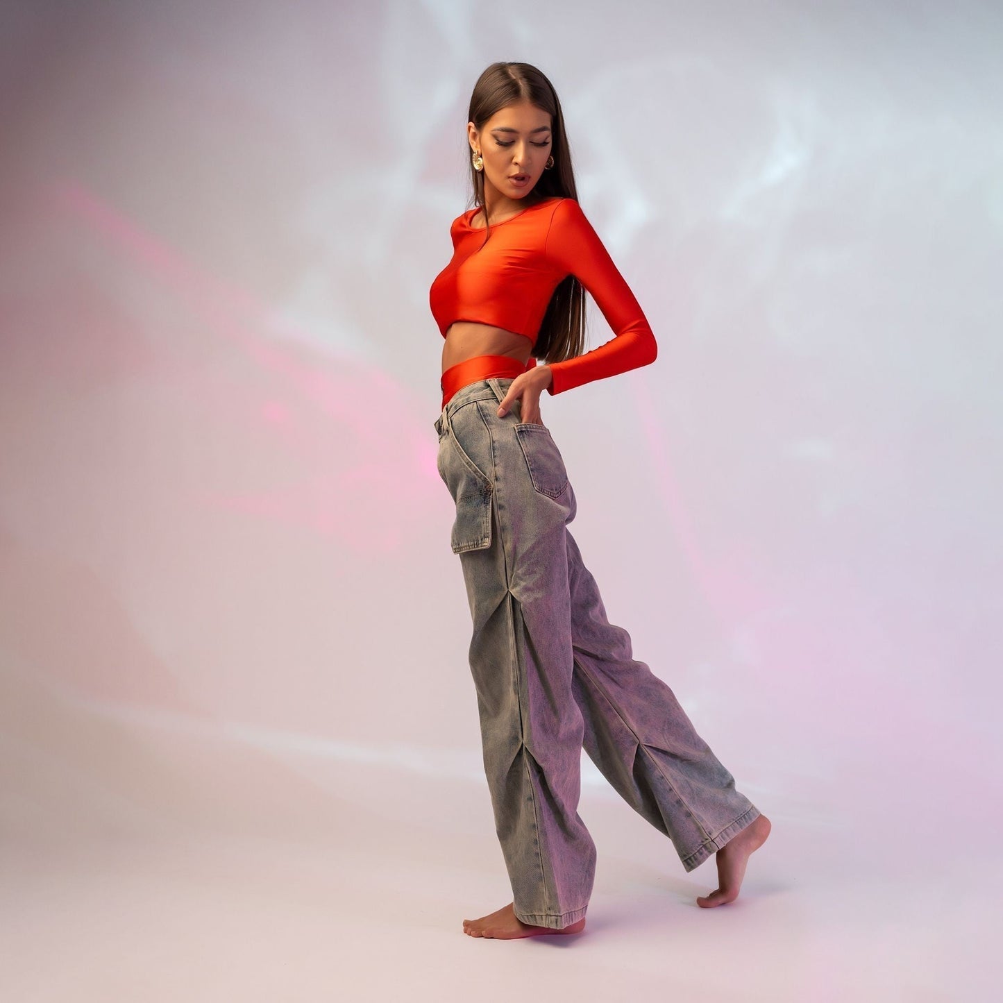 Chiloti modelatori din lycra cu talie inalta
