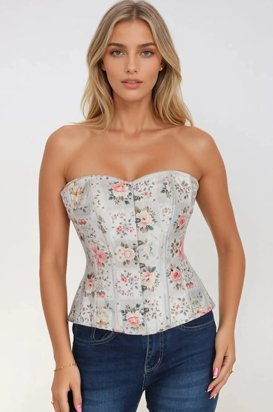 Mayda Floral Sweet Heart Corset