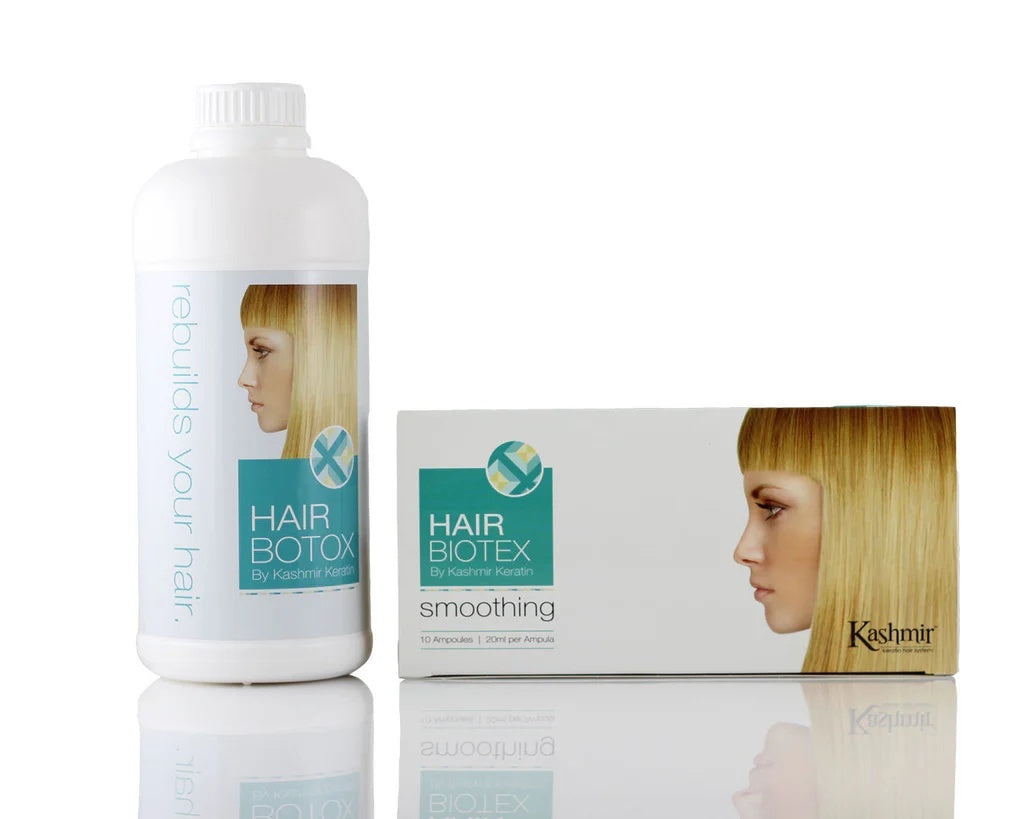 Botox pentru păr Kashmir 10 fiole x 1 L solutie de indreptat parul