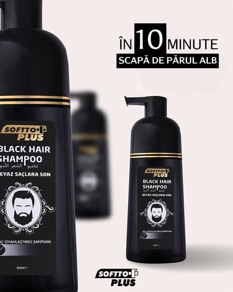 Șampon colorant pentru fire albe – Black Hair 350 ml