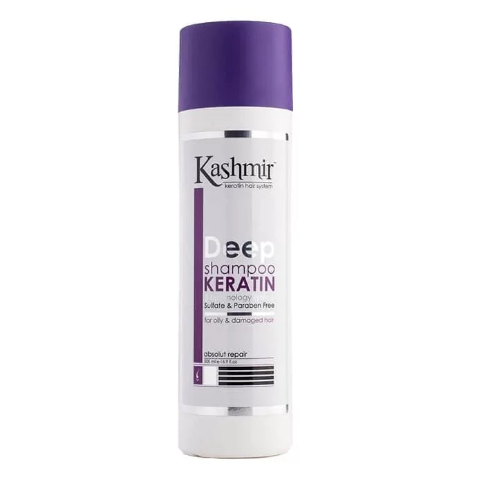 Șampon cu Keratină pentru Păr Gras – Kashmir Deep Keratin Shampoo 500 ml