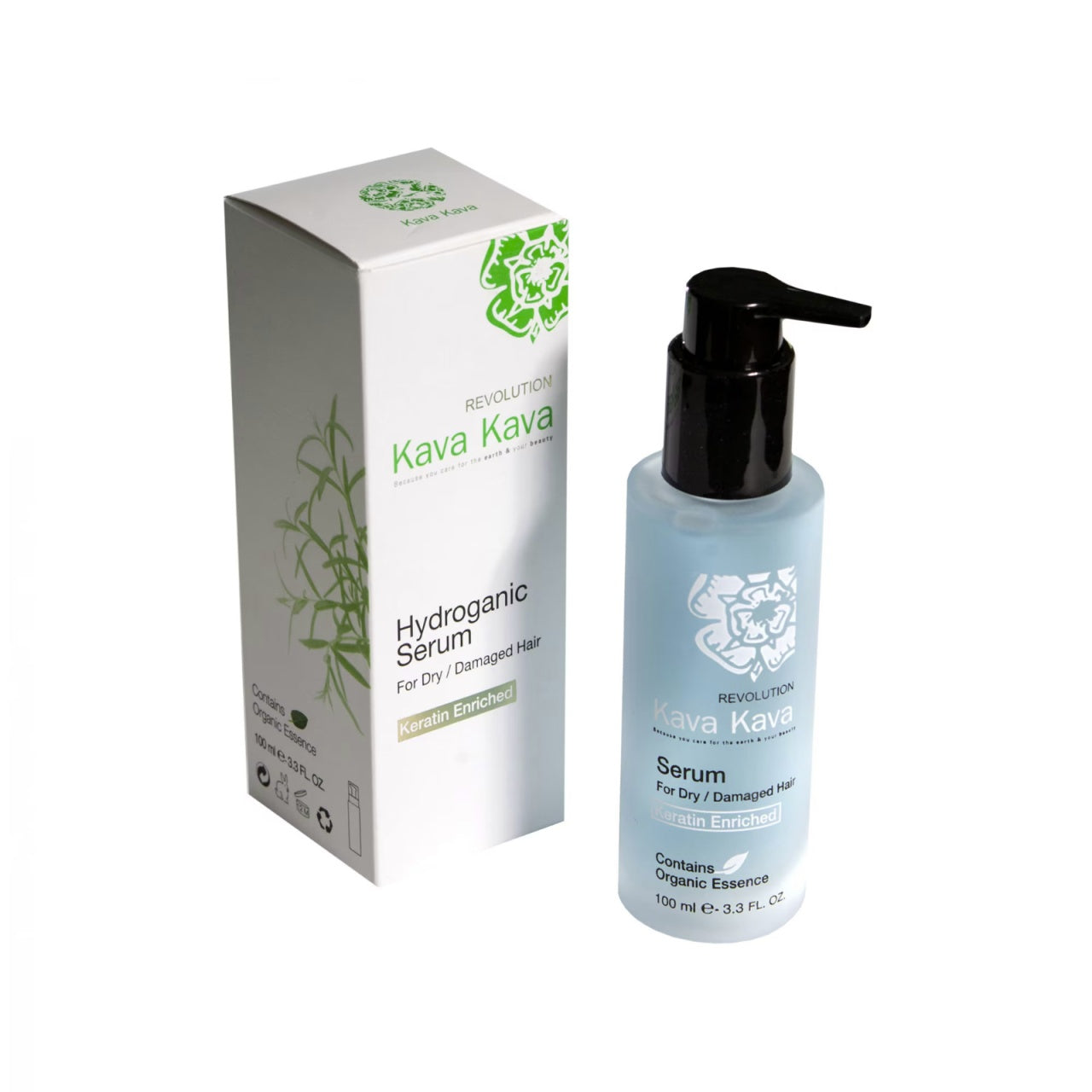 Ser de păr Hydrorganic Kava Kava 100 ml – hidratare și protecție pentru păr uscat și deteriorat